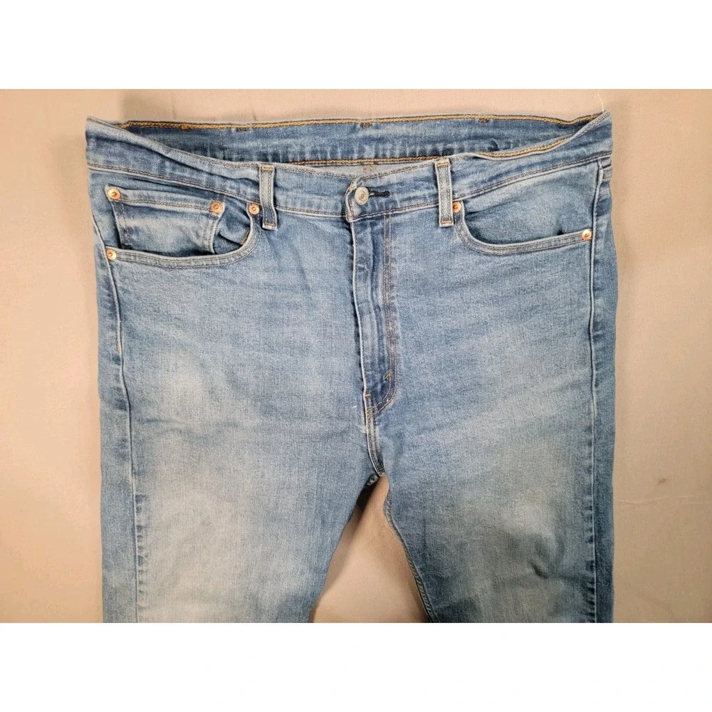 Levi's 505 Regular Fit Men's Jeans W38 L32 Light Wash Denim Straight Leg